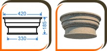 Капитель колонны (половинка) КК-004 Капитель колонны (половинка) КК-004