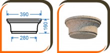 Капитель колонны (половинка) КК-001 Капитель колонны (половинка) КК-001
