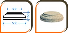 База колонны (половинка) БК-003 База колонны (половинка) БК-003